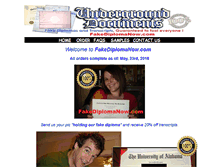 Tablet Screenshot of fakediplomanow.com